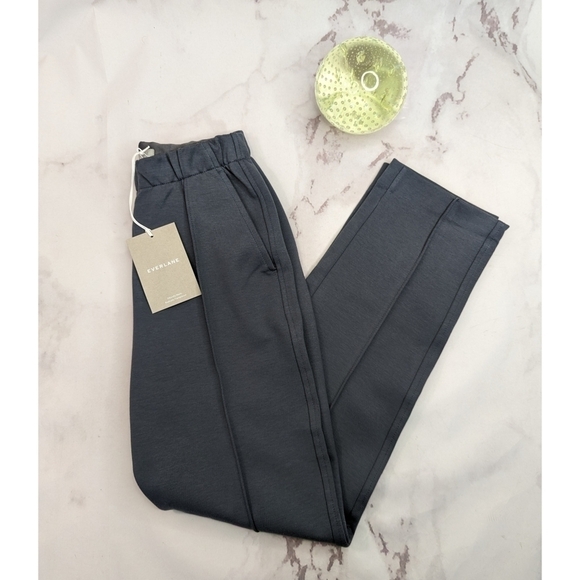 Everlane Dream Pant Dark Gray Slate Women High Rise Crop Pull On Ponte - Picture 3 of 15
